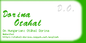 dorina otahal business card